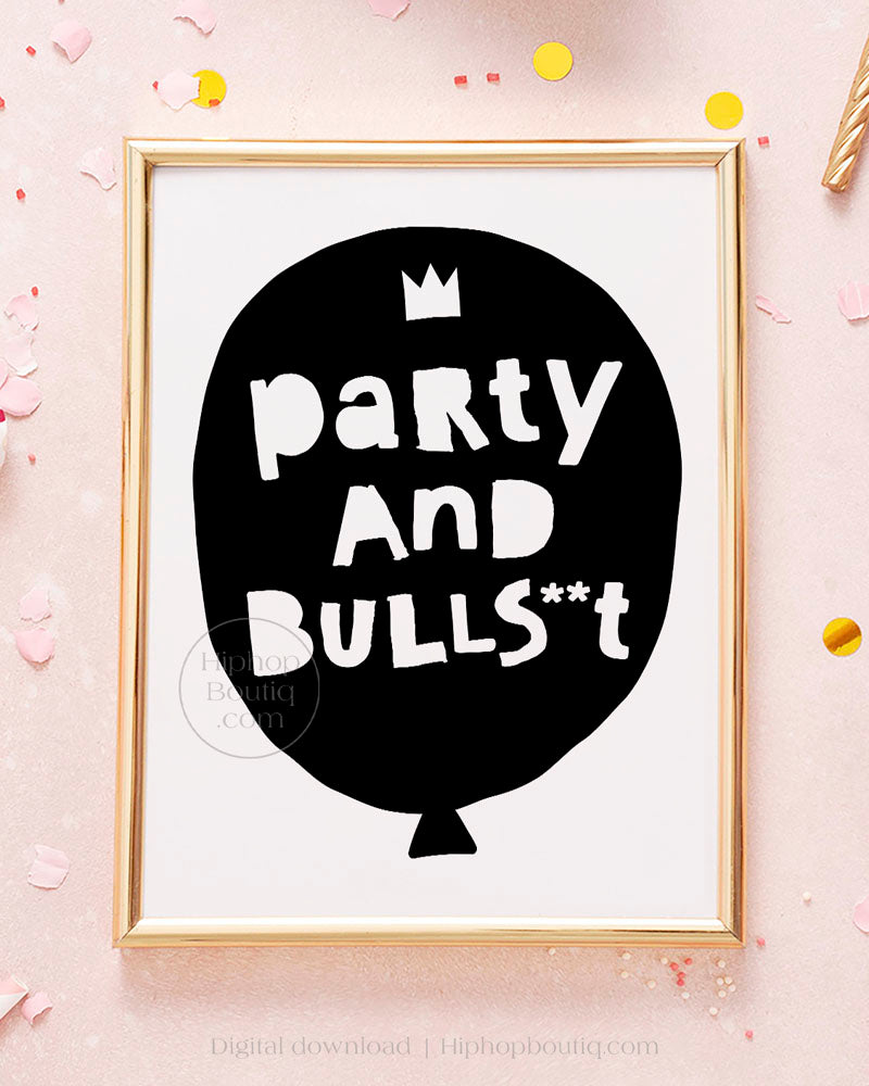 Notorious birthday theme | Party and bulls**t | Hip hop party decor - HiphopBoutiq