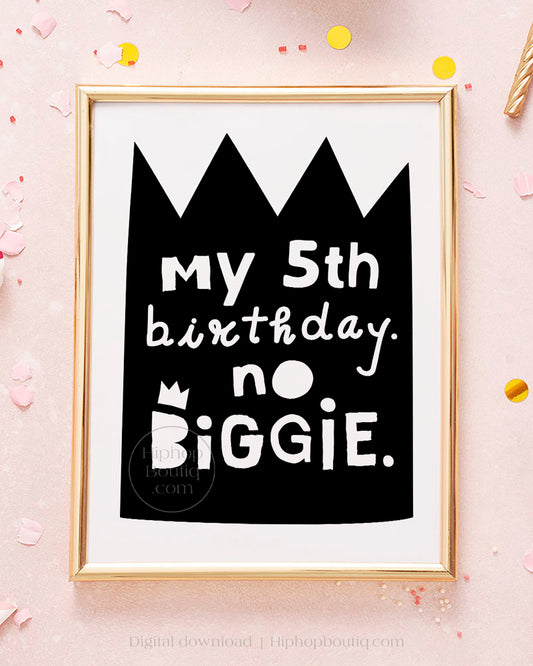 My 5th birthday no biggie | Hip hop themed party decorations