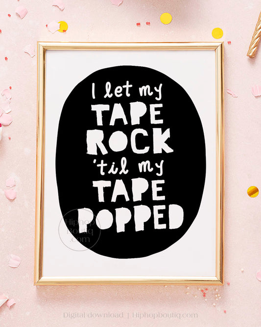Notorious one birthday decor | 90's hip hop party | Let my tape rock til my tape popped