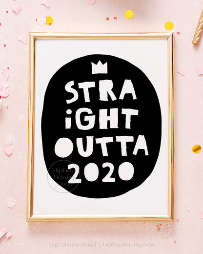 Notorious One birthday decoration | Straight outta 2020 hip hop themed party - HiphopBoutiq