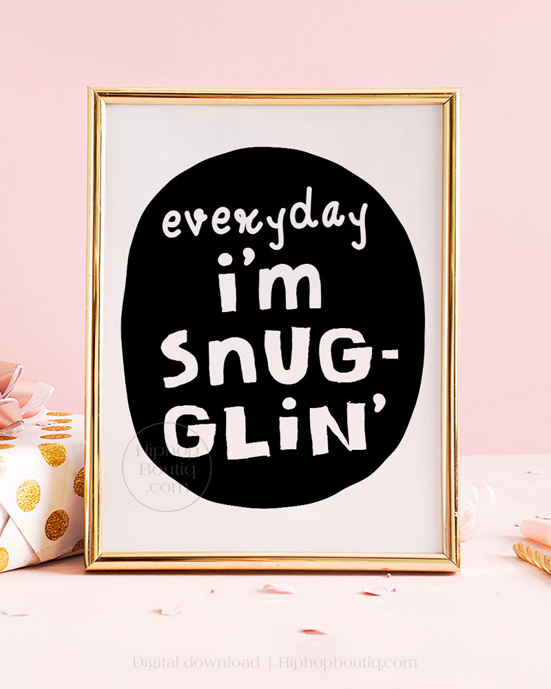 Everyday I'm snuggling | Hip hop baby shower | Notorious birthday party - HiphopBoutiq