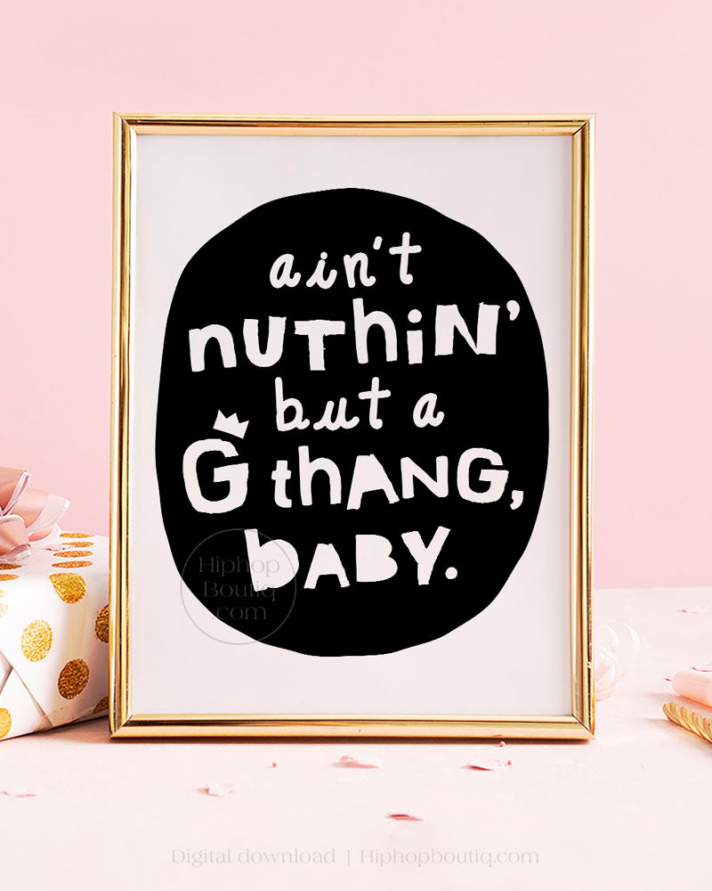 Nuthin but a G thang baby hip hop birthday | Notorious One party decor - HiphopBoutiq