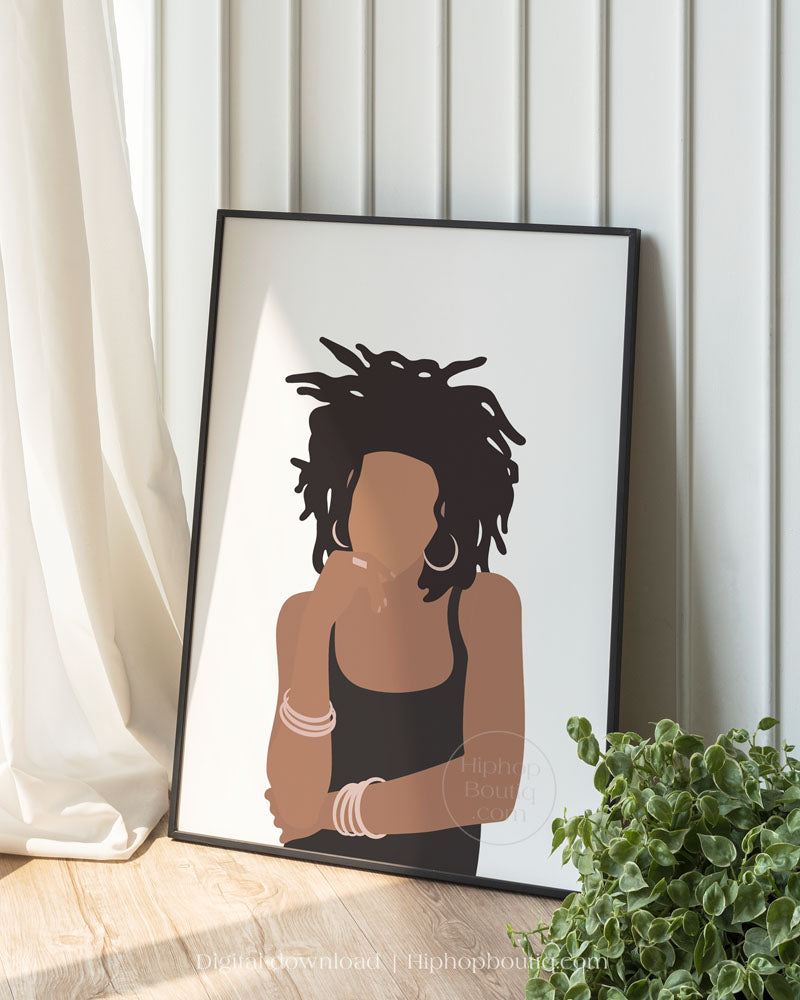 90s female rapper poster |  Old school hip hop wall art - HiphopBoutiq