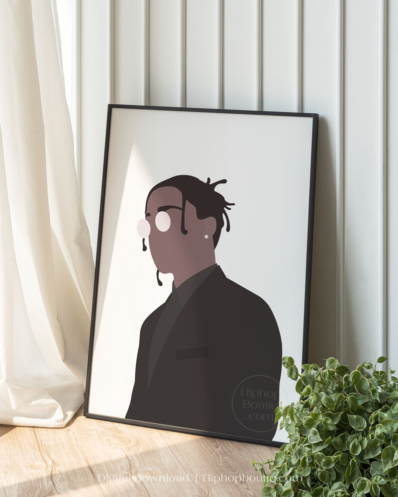 Rapper Portrait Printable Poster – HiphopBoutiq