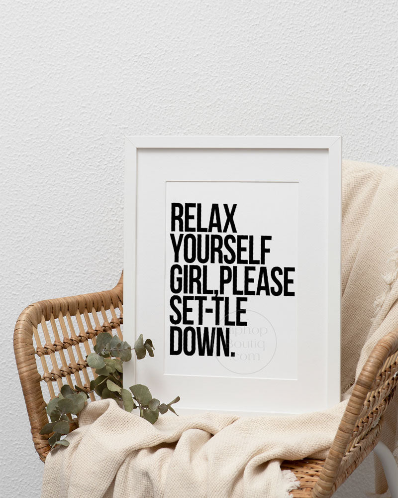 Electric relaxation poster | 90s Old school hip hop lyrics wall art - HiphopBoutiq