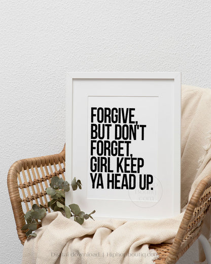Forgive But Don't Forget Girl Poster