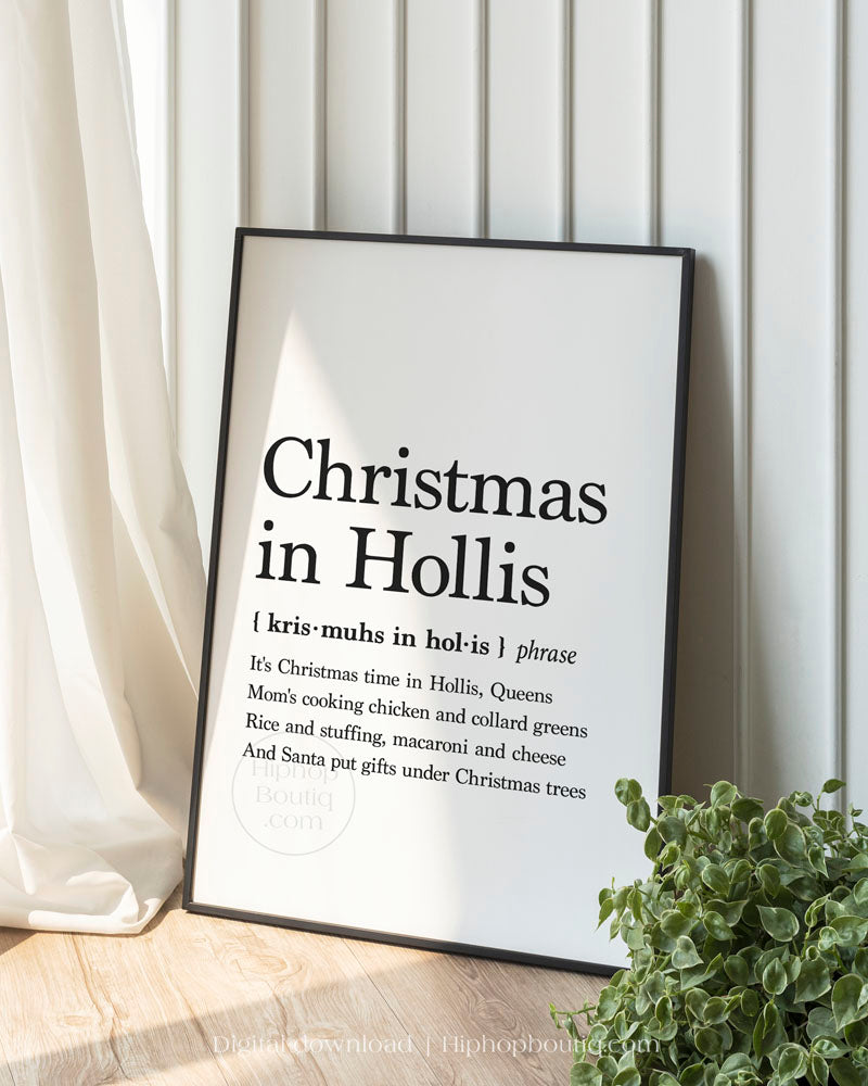 Christmas in Hollis | Hip hop gift idea | Rap themed Christmas decoration