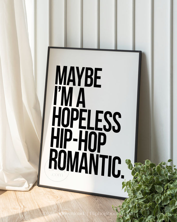 Hip Hop Lyrics Text Posters | HiphopBoutiq