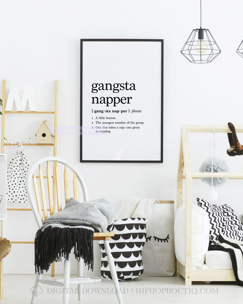 Gangsta Napper Definition Poster
