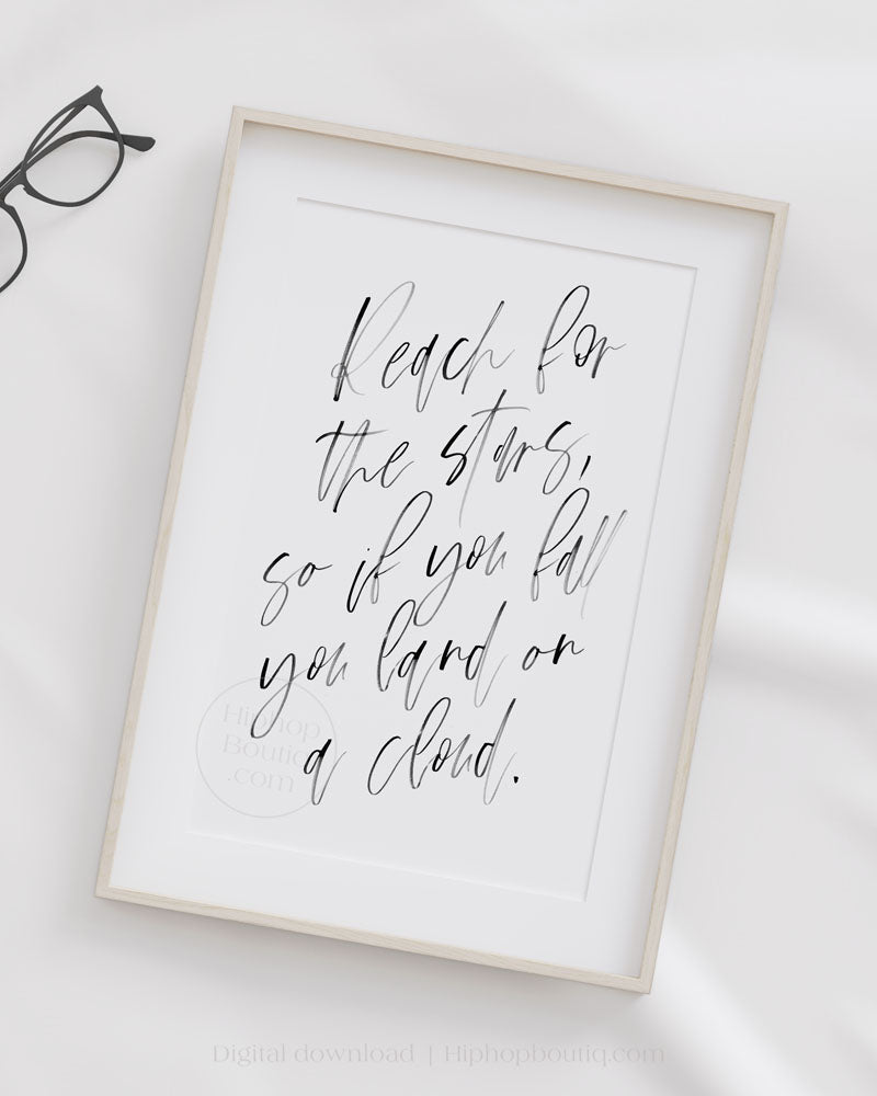 Reach for the stars poster | Hip hop themed bedroom decor - HiphopBoutiq