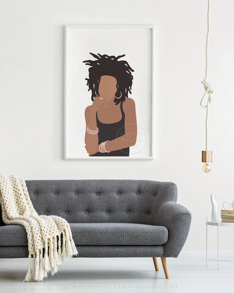 90s female rapper poster |  Old school hip hop wall art - HiphopBoutiq