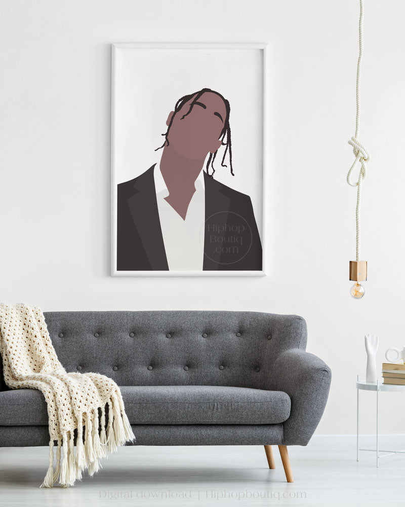 Rapper poster | Rapper portrait | Hip hop artist wall art - HiphopBoutiq