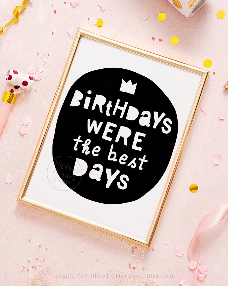 Birthdays were the best days | Hip hop themed birthday party decorations - HiphopBoutiq