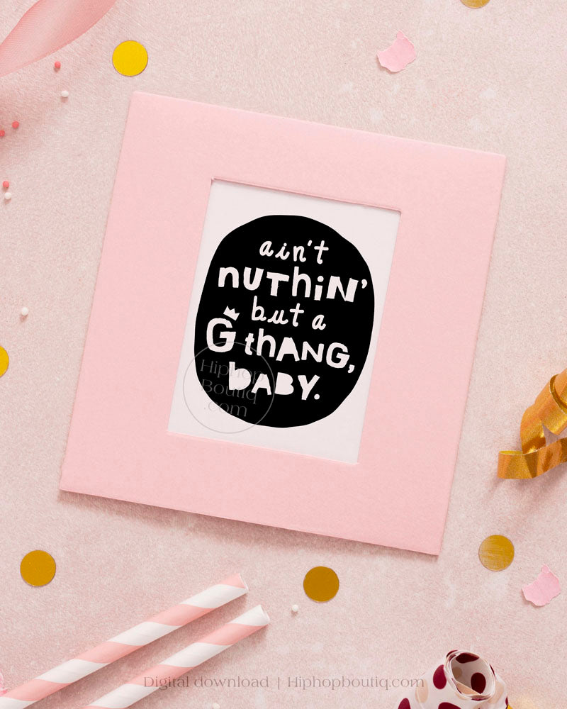 Nuthin but a G thang baby hip hop birthday | Notorious One party decor - HiphopBoutiq