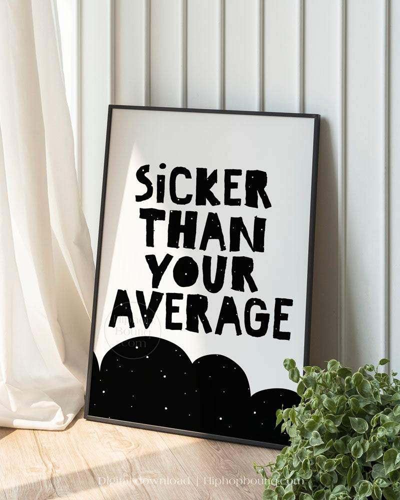 Hip hop themed nursery bundle | Hip hop nursery wall art | Rap lyrics baby room decor - HiphopBoutiq