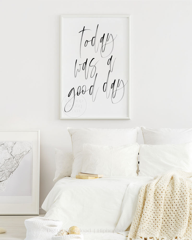 90s hip hop bedroom wall art | Today was a good day printable - HiphopBoutiq