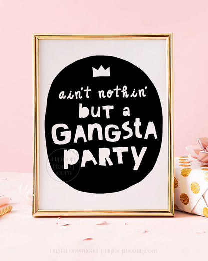 Hip Hop Theme 4th Birthday Party Decorations