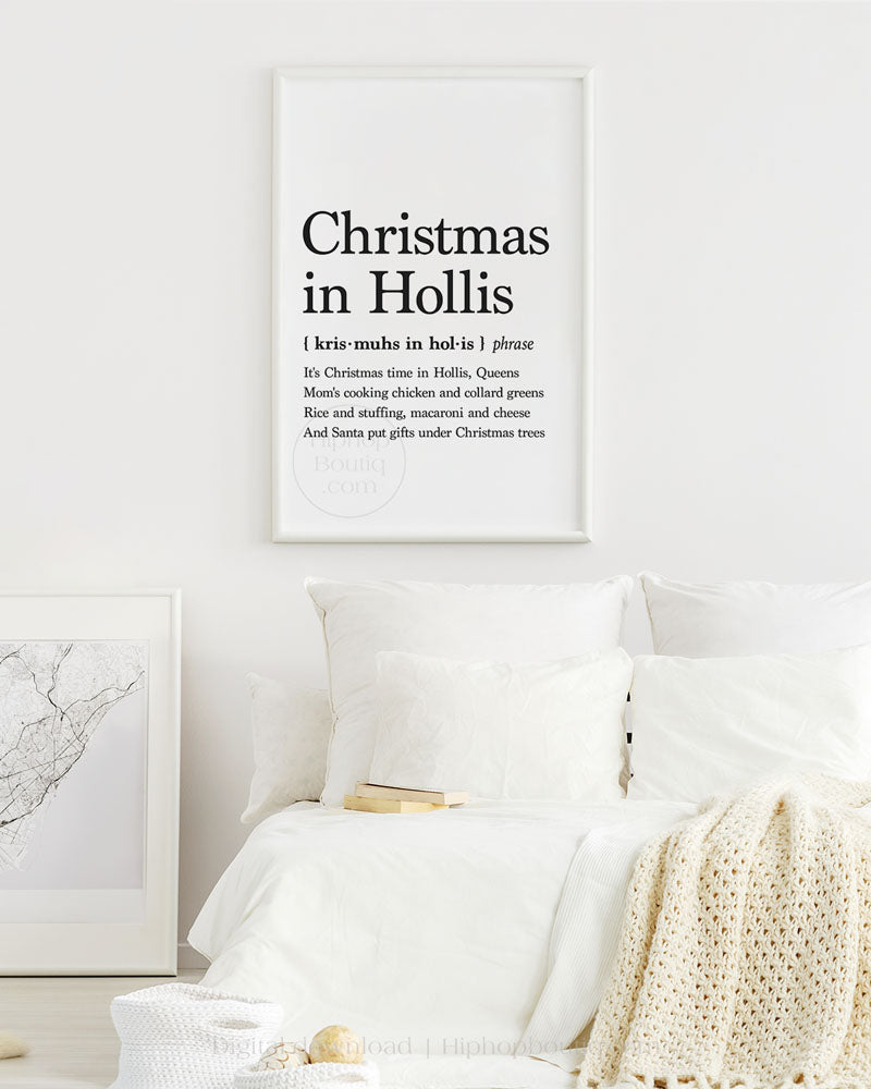 Christmas In Hollis Rap Definition Poster