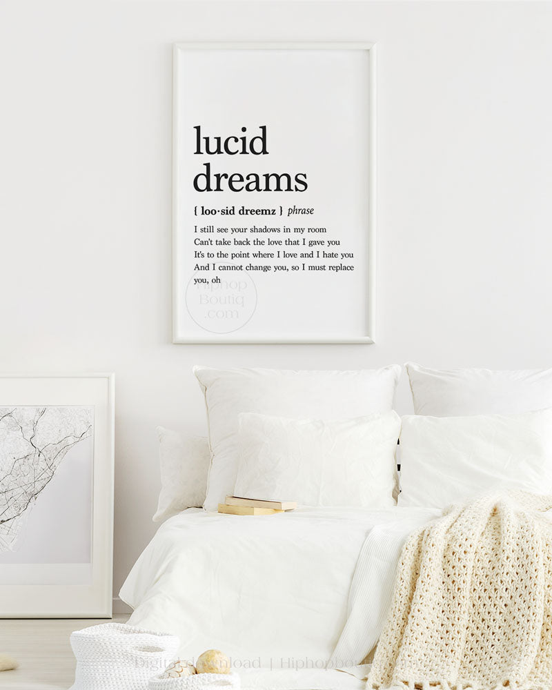 Hip hop wall art for office space | Rap lyrics poster | Hip hop definition - HiphopBoutiq