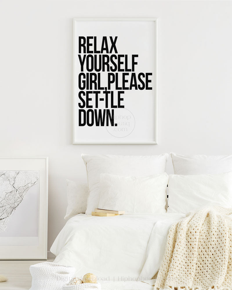 Electric relaxation poster | 90s Old school hip hop lyrics wall art - HiphopBoutiq