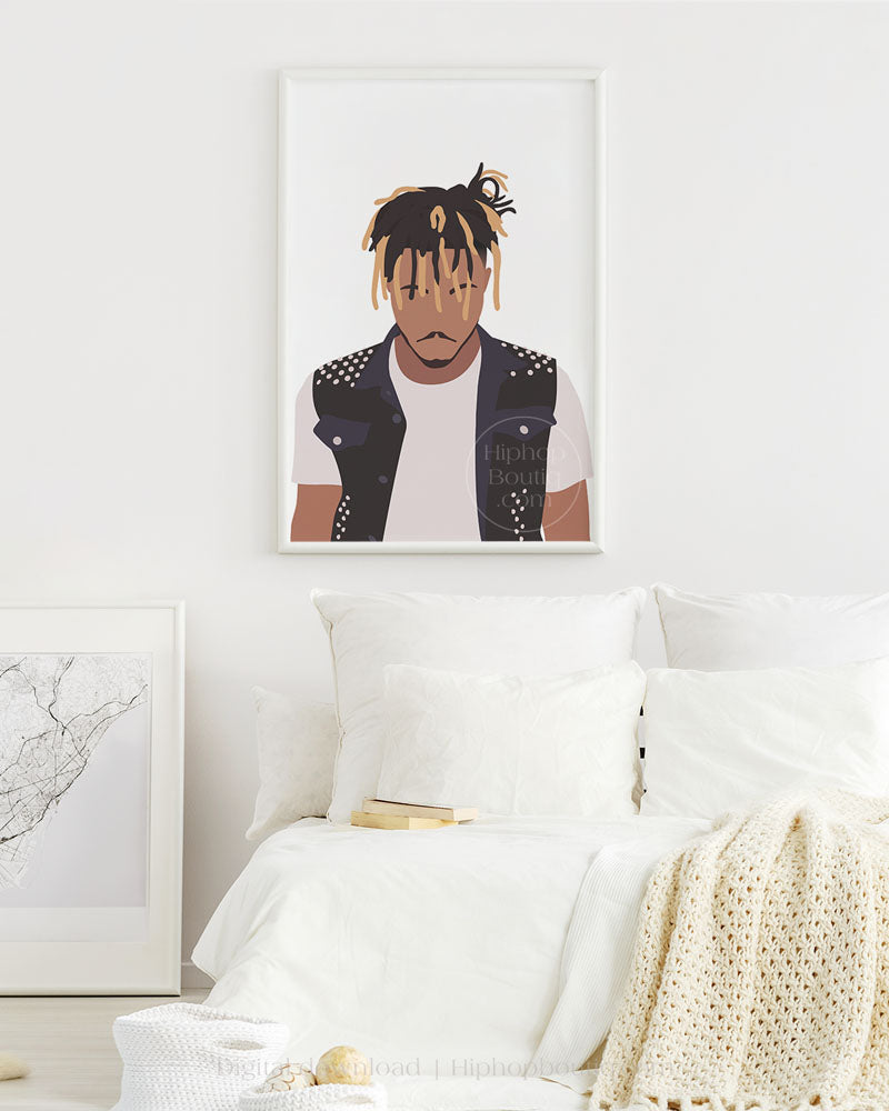 Rapper poster | Hip hop artist portrait printable - HiphopBoutiq