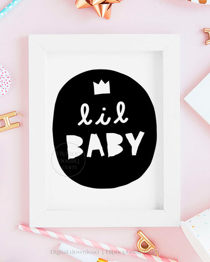 Lil Baby 90s Hip Hop Party Sign