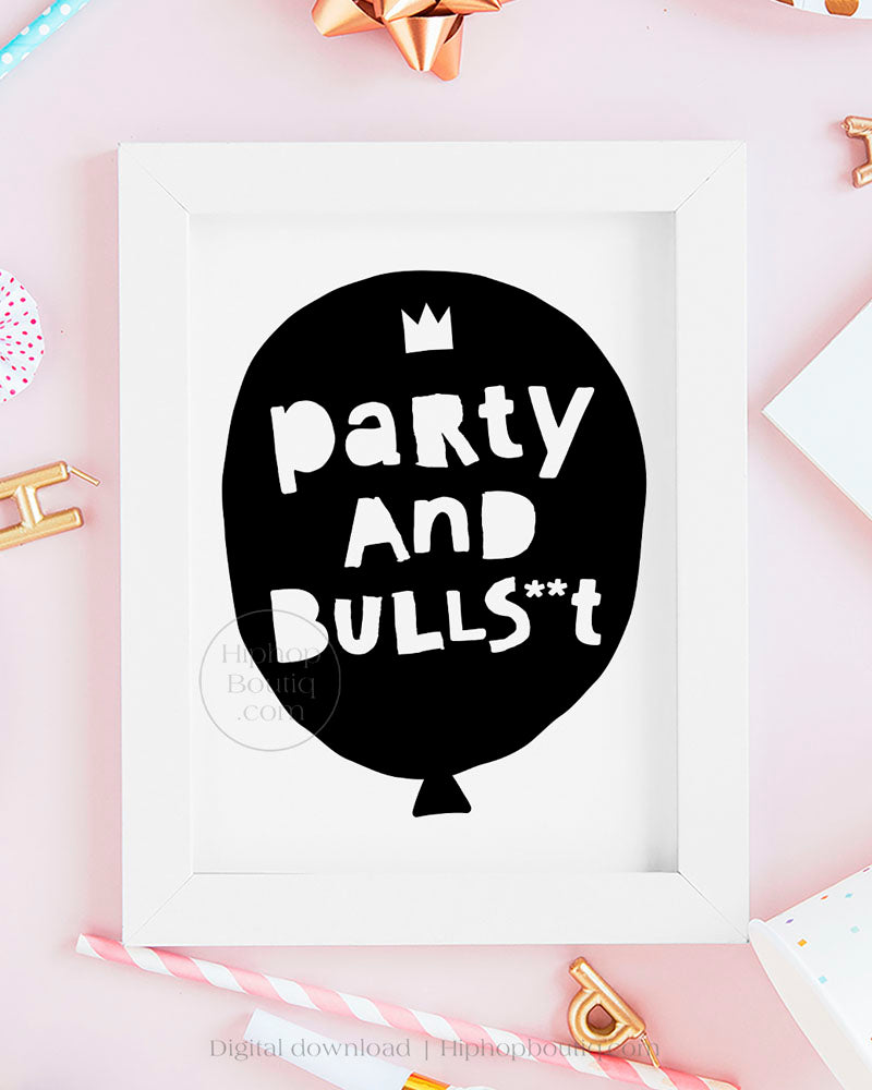 Notorious birthday theme | Party and bulls**t | Hip hop party decor - HiphopBoutiq