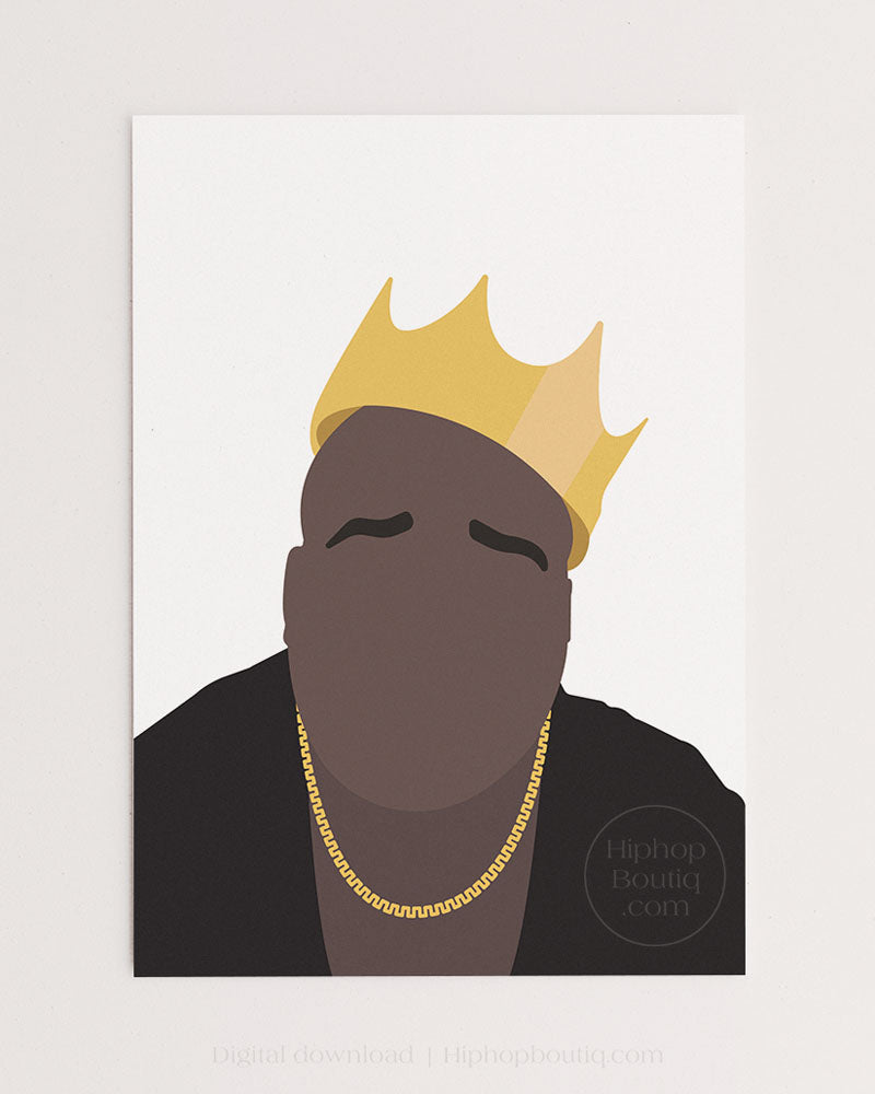 90's rapper poster | Hip hop artist sign | Hip hop wall art