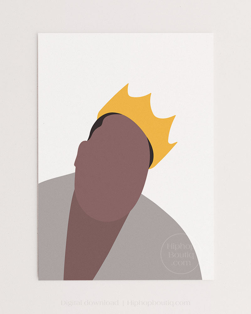 90s rapper poster |  Old school hip hop wall art printable - HiphopBoutiq
